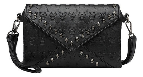 Bolso Hombro Estilo Punk Con Forma Calavera Callejera