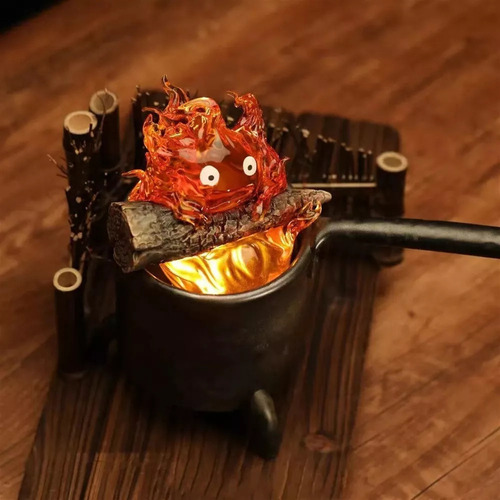 2025 B Luz Nocturna Calcifer De Llama 3d De Halloween