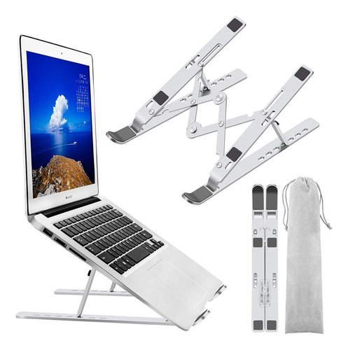 Suporte Note Apoio Notebook Laptop Computador Mesa Universal Cor Cinza