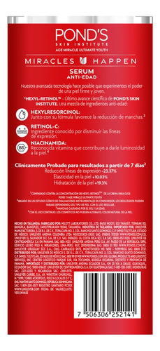 Ponds Miracle Serum Dia 6x30ml