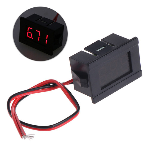 (gn) Voltímetro Digital Led De 2 Hilos Para Dc 4.5v-30v Para