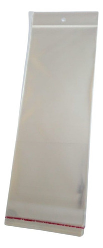 1000 Saquinho Plástico Transparente 6x12 Com Furo Abaadesiva