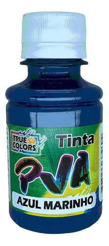 Tinta Pva Fosca Artesanato 100ml True Colors Cores Diversas Cor Azul-marinho