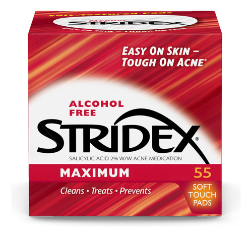 Stridex - Almohadillas Para Acné De Uso Diario (máxima Re.