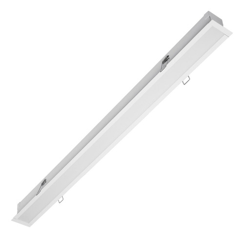 Lámpara Led Illux 60 Cm Empotrable En Techo 9w Luz Cálida Tl-1509 Color Blanco