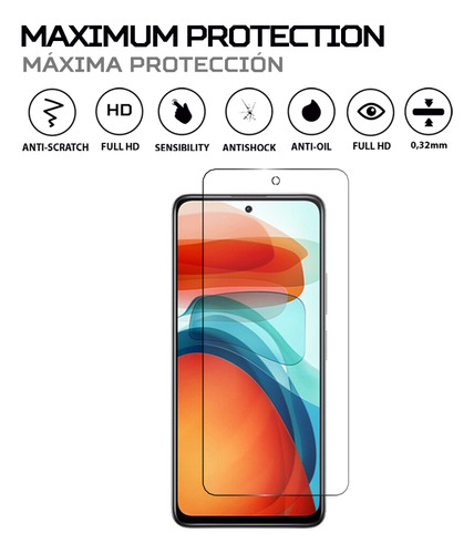 Protector Mica Pantalla Para Xiaomi Redmi Note 10 Pro China