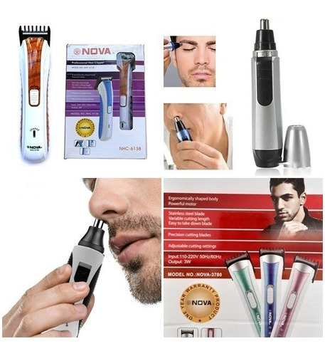 Corta Pelo Inalambrica Nova + Regalo Trimmer Nariz Orejas 