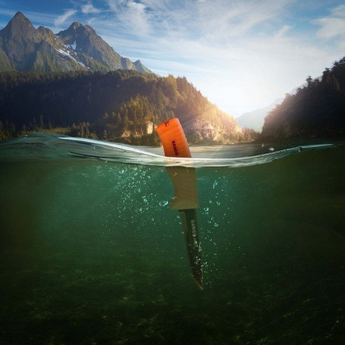 Cuchillo Bahco 1446 Float Supervivencia Flotante Reflectante Color Naranja