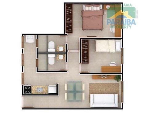Imagem 4 de 4 de Oportunidade - Apartamento À Venda - Tambauzinho - João Pessoa - Pb - Ap0987