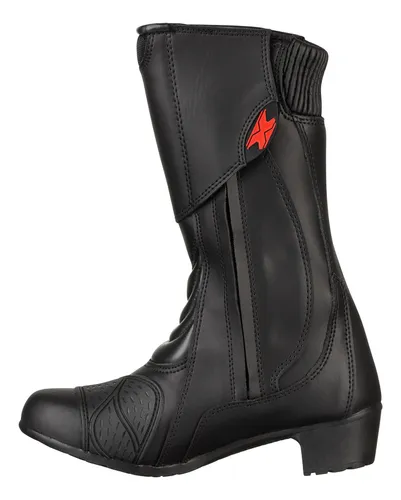 Bota Motociclista Texx Strike Lady V2 Couro Imperme vel