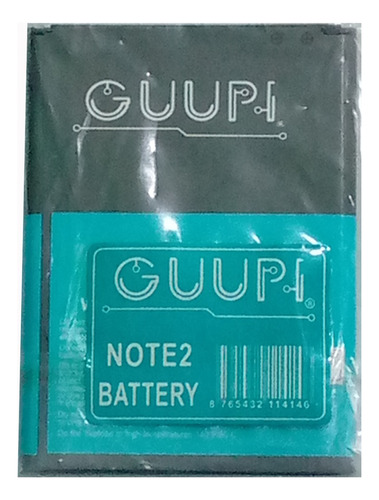 Bateria Guupi  Modelo  Note 2   3.8  V  3100  Mah 