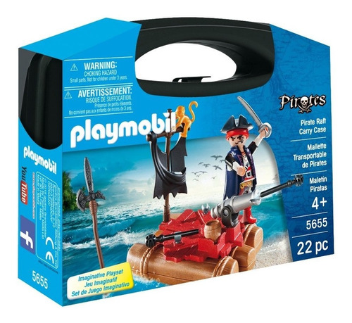 Playmobil 5655 Valija Maletin Piratas Con Cañon Mundo Manias