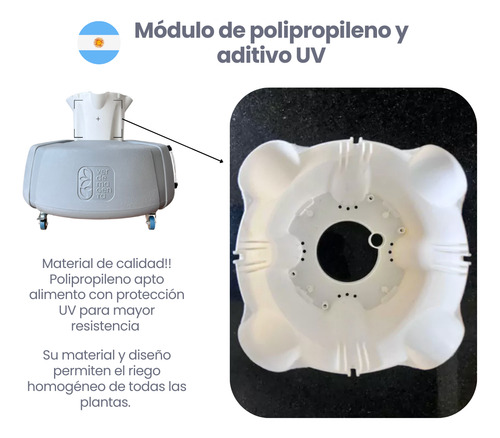 Torre Hidroponica Kit Verde Magenta - Hidroponia 20 Plantas