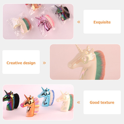 Pincel De Manicure Com Design De Unicórnio Escova De Cosméti