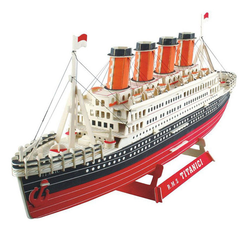 3d Puzzles Titanic Barco Rompecabezas (madera)