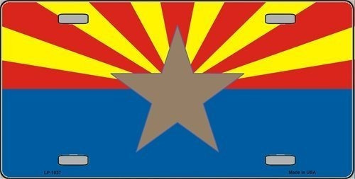 Inteligente Rubia Arizona Gran Estrella Bandera Del Estado N