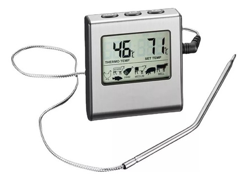 Cocina Termometro Para Horno Digital Con Sonda 0 A 300°c