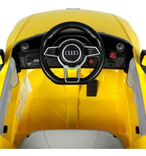 Carro a bateria para crianças Bel Audi TT RS Brink cor amarelo 110V/220V