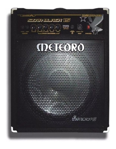 Amplificador Meteoro Star Black 15 Transistor para baixo de 240W cor preto 127V/220V