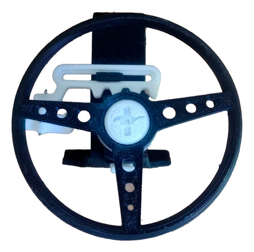 Mini Volante Con Ruleman Joystick Play Ps4 Volante Joystick Color Negro Con Blanco