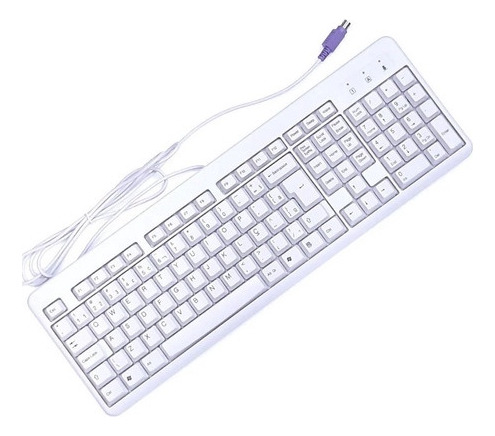 Teclado Ps2 Satellite Branco Original Novo