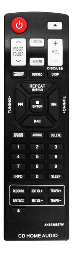 Reemplace El Control Remoto Akb73655701 Para LG Mini Hi-fi S
