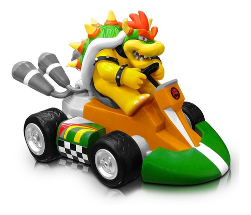 Koopa Cupa Kart Super Mario Bros Figuras Carrojuguete Bowser