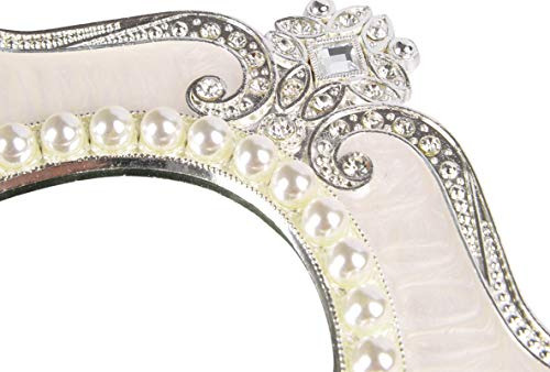 Espejo De Mesa Vintage Ovalado Decorativo Con Soporte