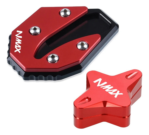 Soporte Lateral Con Placa Ampliable Para Yamaha Nmax 125 201