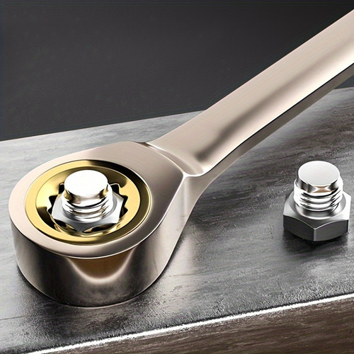 Chave Ajustável 10mm Dupla De Carbono Aço Com Manivela