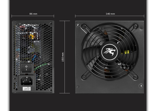 Imagen 7 de 8 de Sentey Solid Power Series SDP650-FX 650 W - Black - 220V