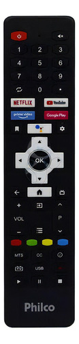 Controle Remoto Smart Tv Philco Ptv50g10ag11sk Com Netflix