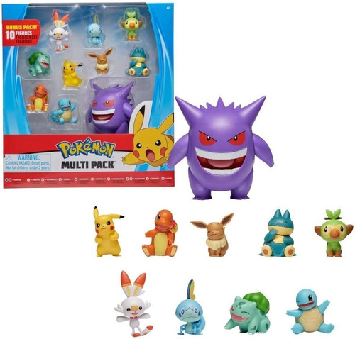 Pokemon Multi Pack Set De 10 Figuras De Acción Original