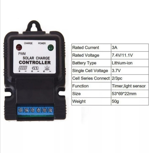 Imagen 3 de 10 de Controlador Solar 12v 6v 3a.