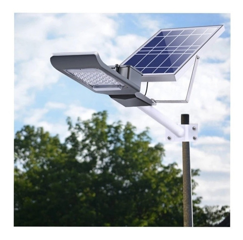 Imagen 2 de 4 de Lámpara Panel Solar Luminaria Alumbrado Publico 40w Led Ip65