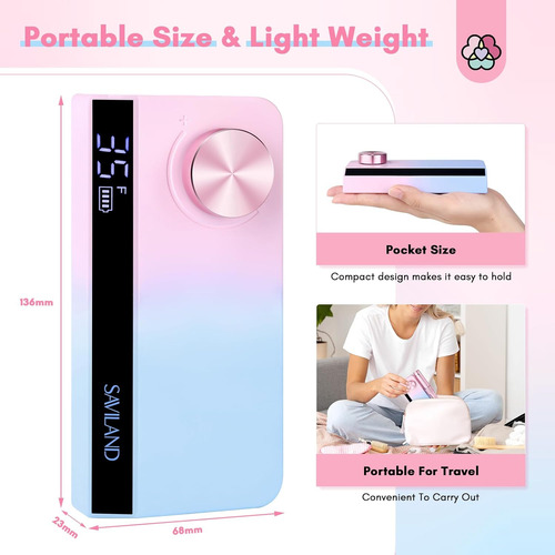 Taladro De Unas Portatil Saviland Professional: 2024 Digi...