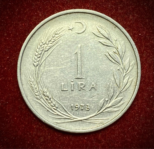 Moneda 1 Lira Turquia 1973 Km 889 A.2
