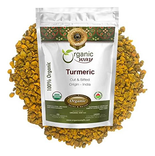 Organic Way Cúrcuma Raíz Orgánica 32oz Té Herbal