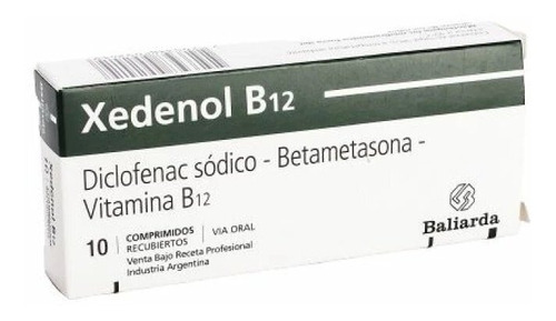 Xedenol® B12 X 10 Comprimidos