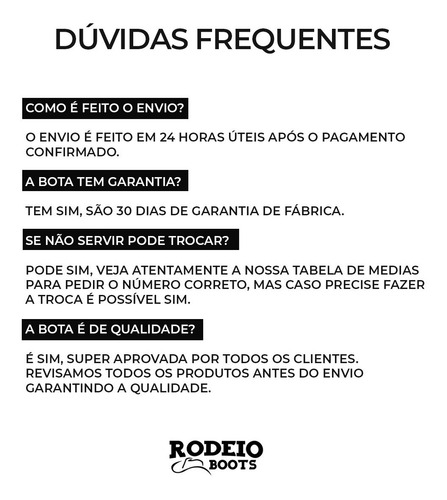 Bota Butina Texana Feminina Bico Quadrado Country Oferta Top