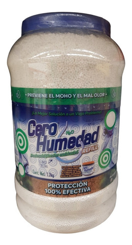 Cero Humedad Deshumidificador Ambiental 3.2kg Anti Olor Moho