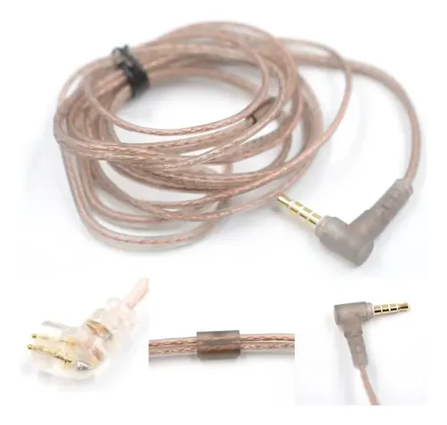 Cabo Kz Pino C Sem Mic Para Fones Mod, Zsn Pro Cor Marrom