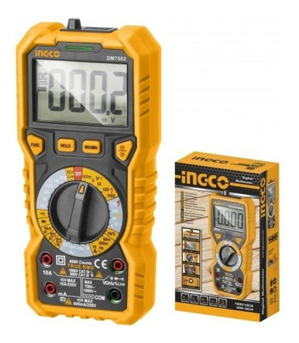 Tester Multimetro Digital Dm7502 Ingco  La Cuponeria 