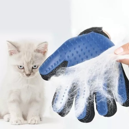 Imagen 6 de 8 de Cepillo + Guante Saca Pelos Pelusas De Mascotas Perros Gatos