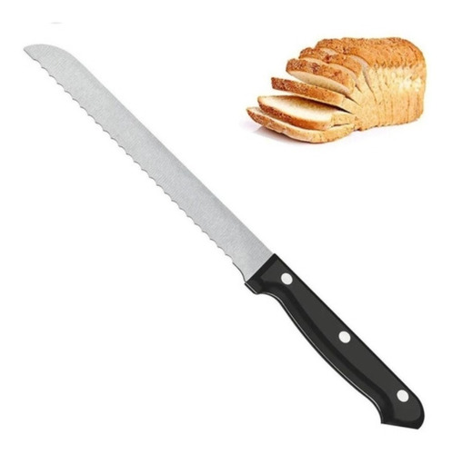 Cuchillo Para Pan Con Sierra Rebanador Panadería Panadero