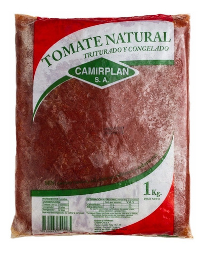 Tomate Triturado Congelado 1 Kg - Camirplan