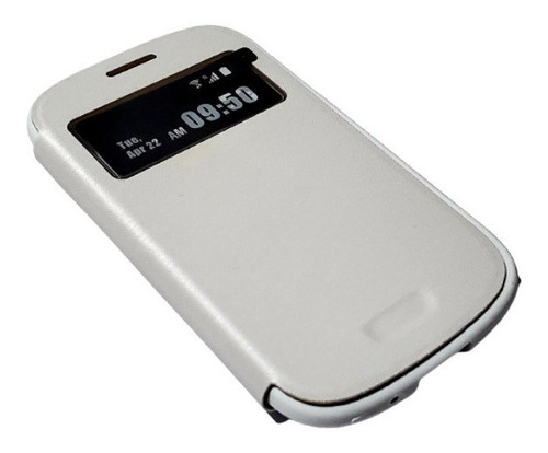 Funda Flip Cover Para Samsung Galaxy S3 Mini Blanco
