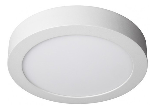 Panel Led 18w Redondo Exterior Aplique Frio 80% Bajo Consum