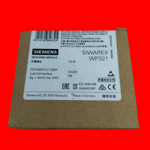Siemens 7mh4138-6aa00-0ba0 Weighing Module Siwarex