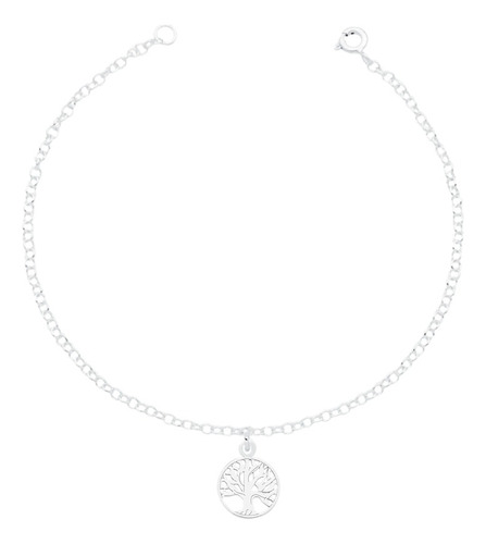 Pulseira E Pingente Árvore Da Vida Em Prata 925